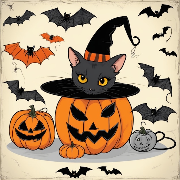 Zdjęcie trick or tret clipart