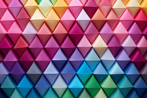 Zdjęcie trójkątne tło o jasnych kolorach