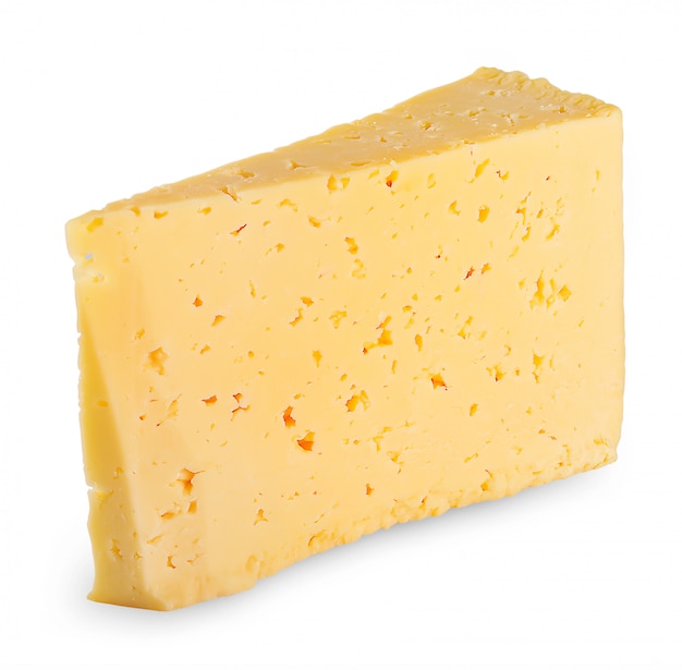 Trójkątny kawałek świeżego sera