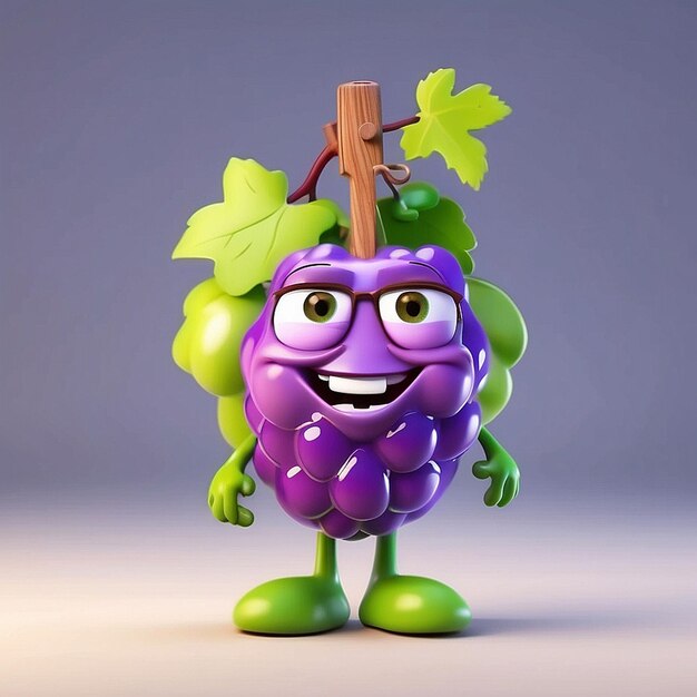 Trójwymiarowa postać winogron
