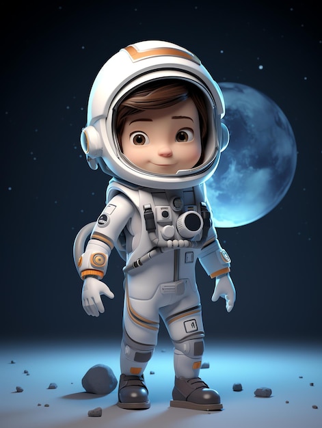Trójwymiarowe portrety postaci Pixara astronauta