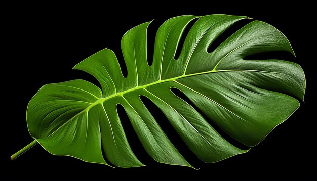 Zdjęcie tropical chic monstera leaf elevation widok boczny