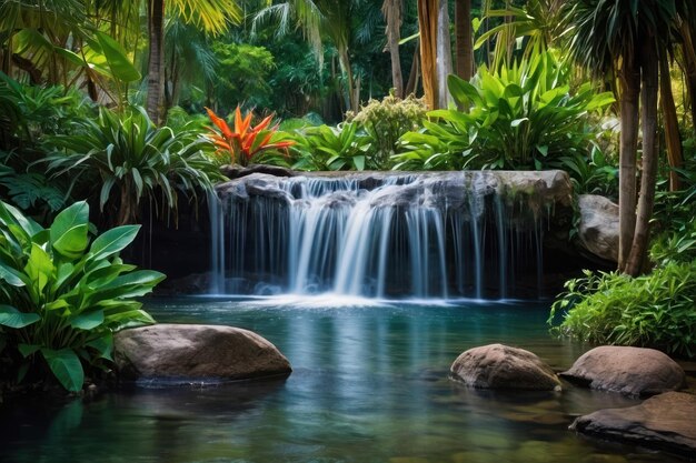 Zdjęcie tropical waterfall serenity