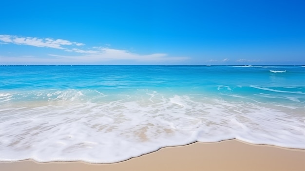 Tropikalna plaża Letnie wakacje na tropikalnej wyspie z piękną plażą