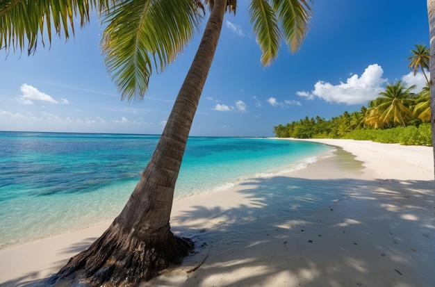 Tropikalna plaża z czystą, turkusową wodą