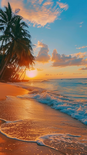 Tropikalny raj Palm Beach tło