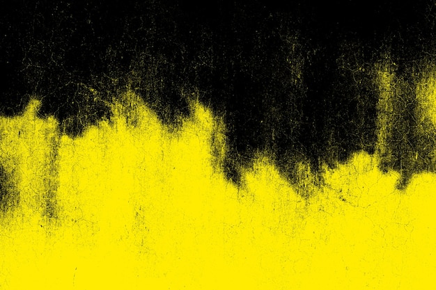 Trudnej sytuacji żółty grunge tekstury powierzchni ściany tynku cementowego na tle