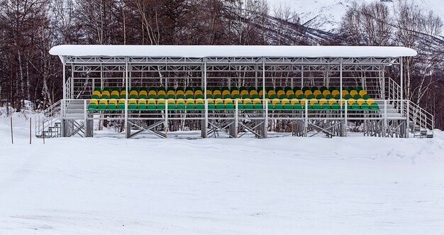 Trybuna Stadionu Zimowego Na Kamczatce