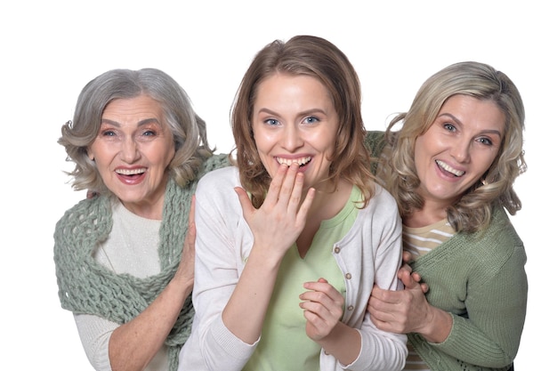 Zdjęcie trzy szczęśliwe kobiety