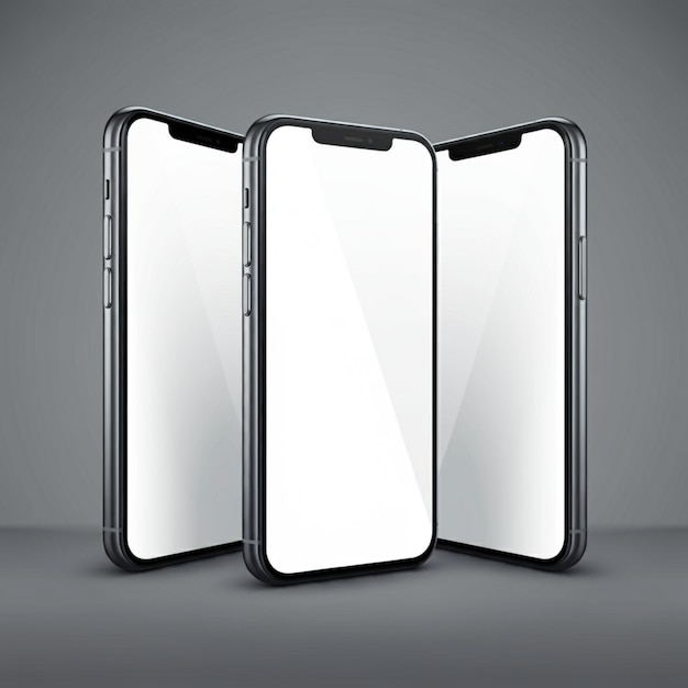 trzy telefony z jednym, który ma białą skrzynkę, na której jest napisane "Samsung"