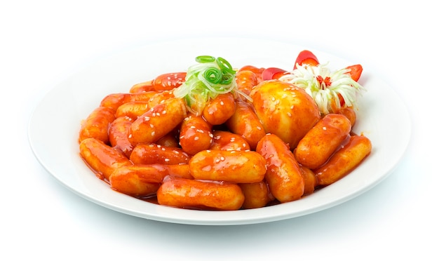 Tteokbokki Pikantne Ciasto Ryżowe z Posypką Jajową