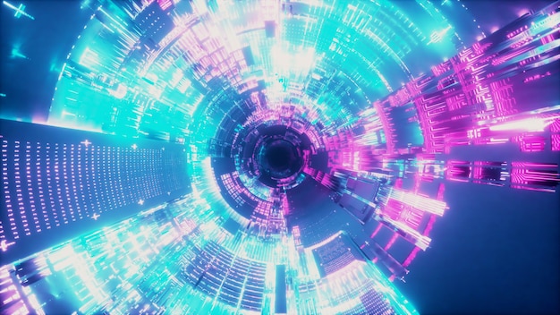 Zdjęcie tunel statku kosmicznego