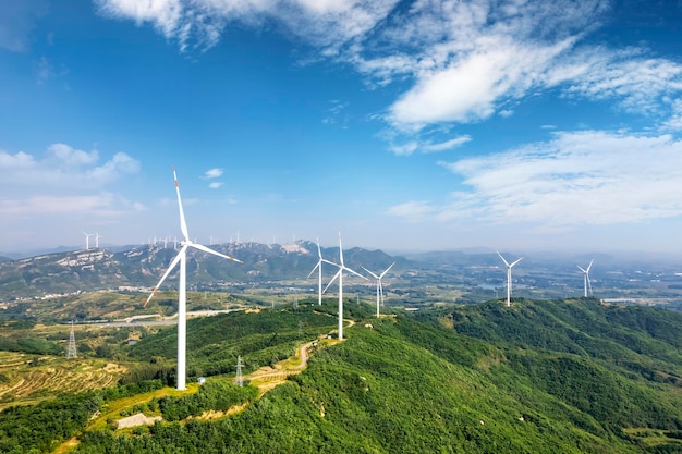 Turbiny wiatrowe Wiatrak Farma energetyczna