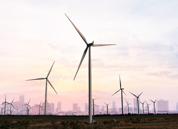 Turbiny wiatrowe wytwarzające energię elektryczną
