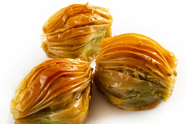 Turecka baklava deserowa z pistacjami