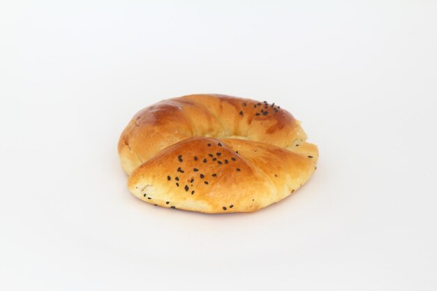 Turecki bagel Acma na białym tle