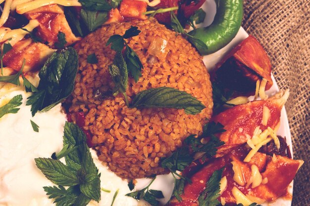 Turecki i arabski tradycyjny Ramadan Kebab