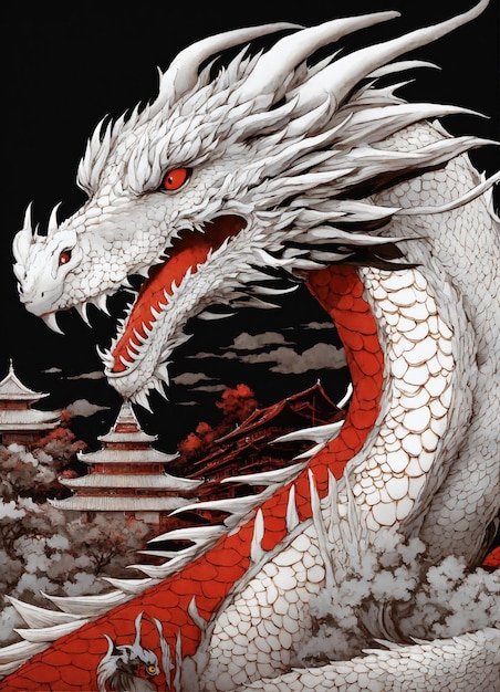 Turecki Yelbeghen Dragon tło tureckie góry bardzo szczegółowy obraz cyfrowy artsta