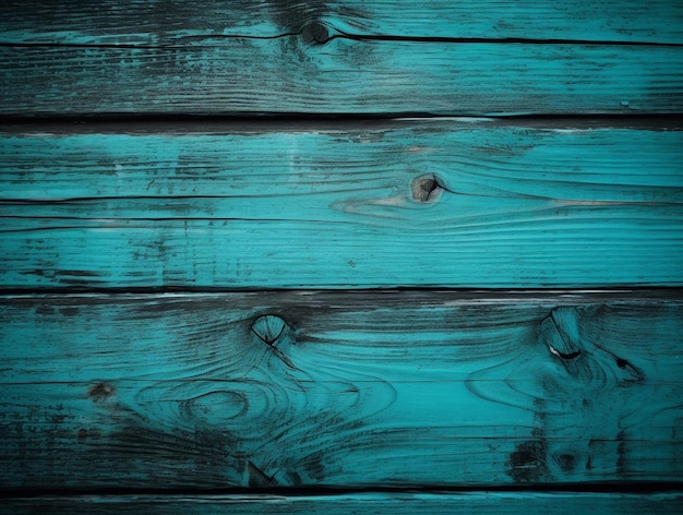 Turkusowe tło drewniane Rustykalny urok z odrobiną koloru