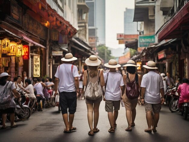 Turyści odkrywają Bangkok