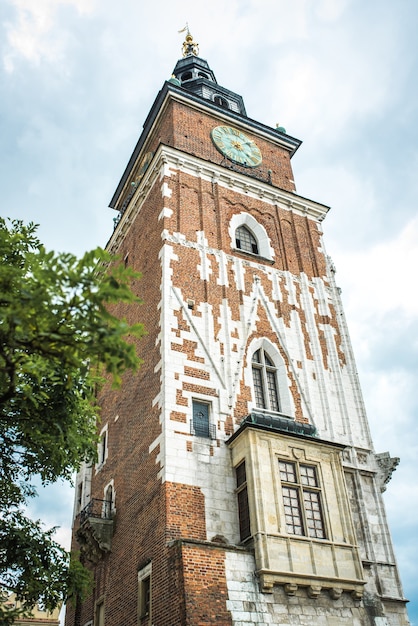 Turystyczne atrakcje architektoniczne na historycznym rynku Krakowa