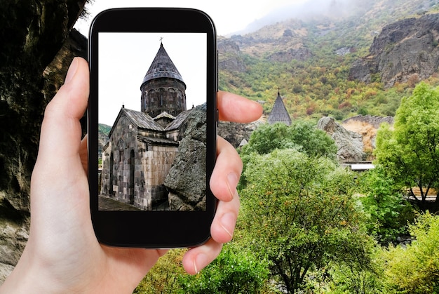 Turystyczne Fotografie Klasztoru Geghard W Armenii