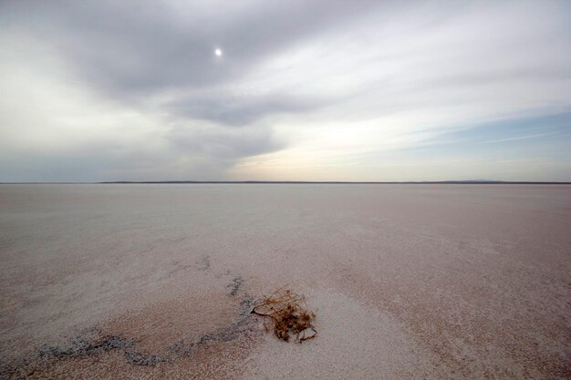 Tuz Golu Turcja Salt Lake Biała słona woda