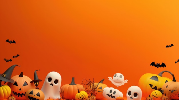 Twarza z elementem Halloweena