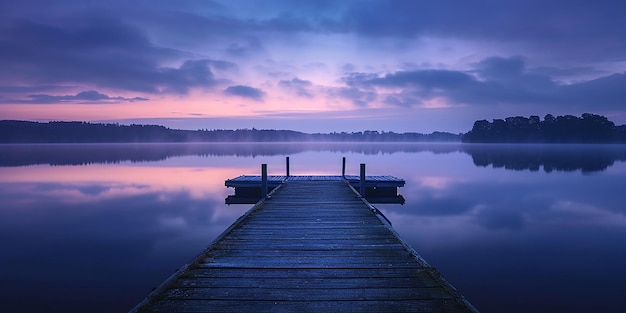 Twilight Lake Dock