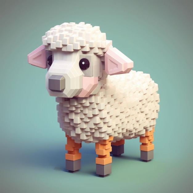 Tworzenie uroczej postaci owcy w Minecrafcie za pomocą Pixel Art