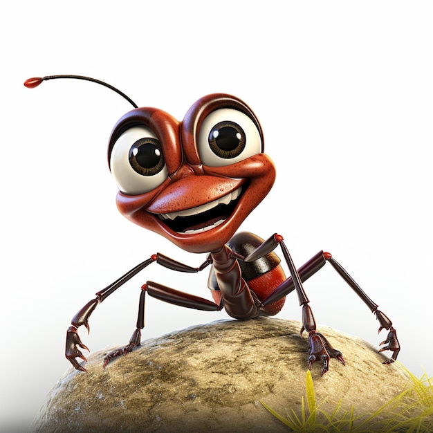 Zdjęcie tworzenie z kreskówek mrówek