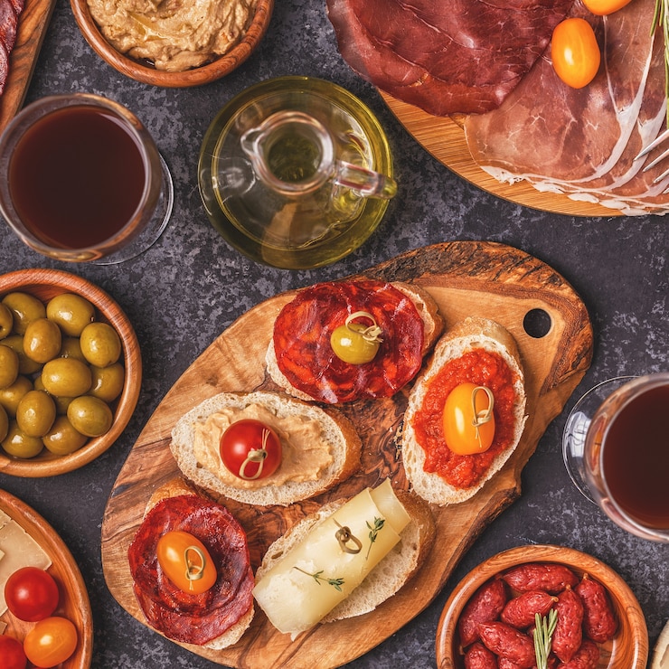 Zdjęcie typowa hiszpańska koncepcja tapas