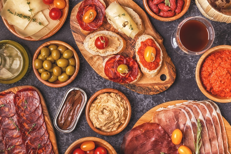 Zdjęcie typowa hiszpańska koncepcja tapas