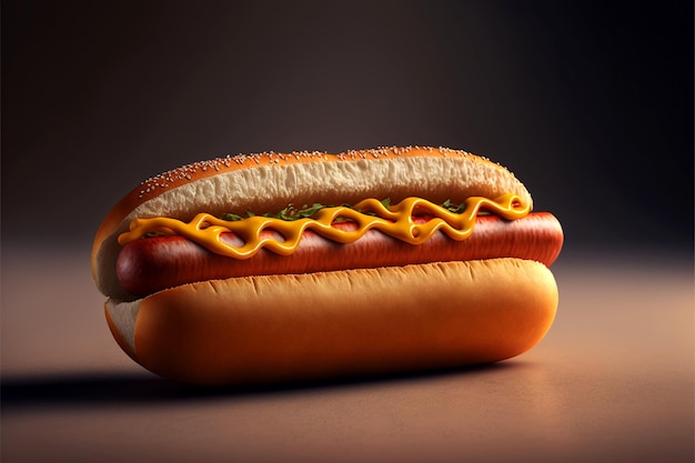 Typowy amerykański hot dog