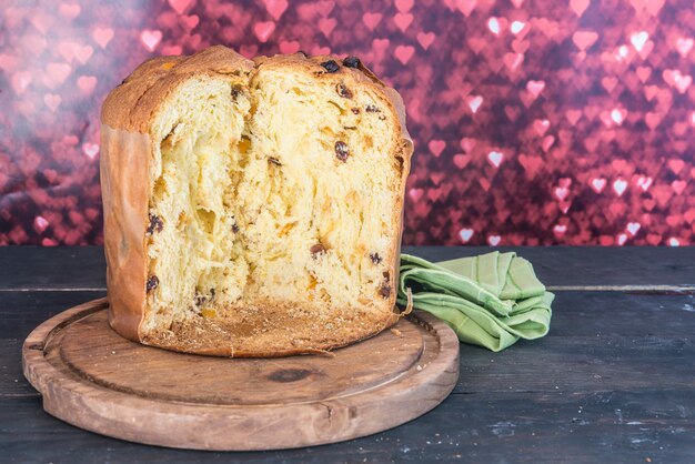 Zdjęcie typowy deser panettone