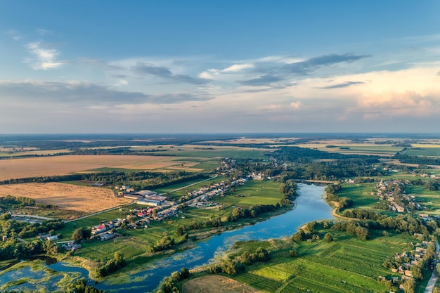 Typowy rosyjski krajobraz nizinny