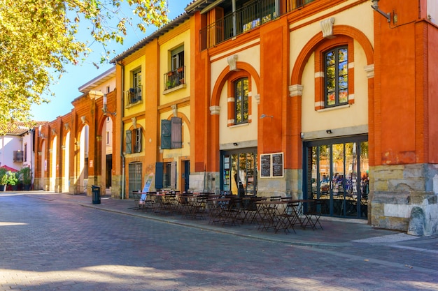 Typowy Widok Ulicy W Starym Mieście, Tuluza, Francja