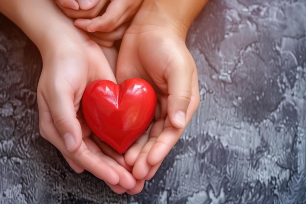 Ubezpieczenie zdrowotne rodzinne serca, darowizna narządów, wolontariuszka charytatywna, CSR