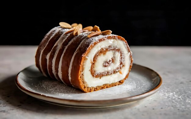 Uchwyć esencję Swiss Roll na przepysznym zdjęciu jedzenia