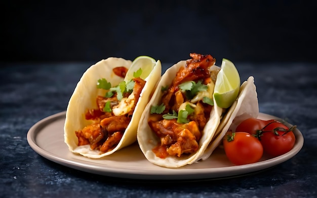 Uchwyć esencję Tacos Al Pastor w uroczym zdjęciu fotograficznym