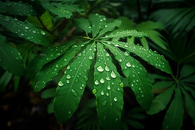 Uchwycenie piękna makrofotografii kropli wody na roślinach