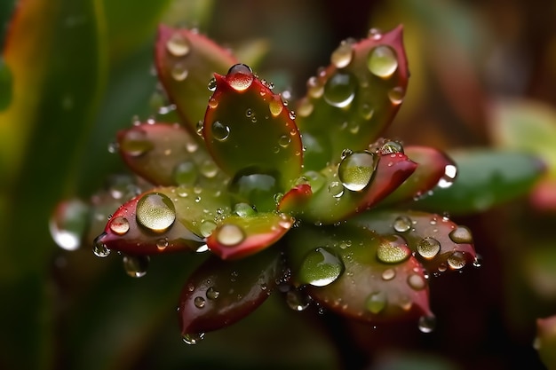 Uchwycenie piękna makrofotografii kropli wody na roślinach