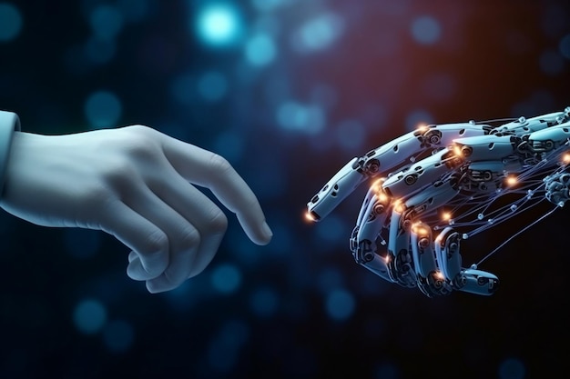 Uczenie maszynowe Współpraca między rękami człowieka i robota Generatywna sztuczna inteligencja
