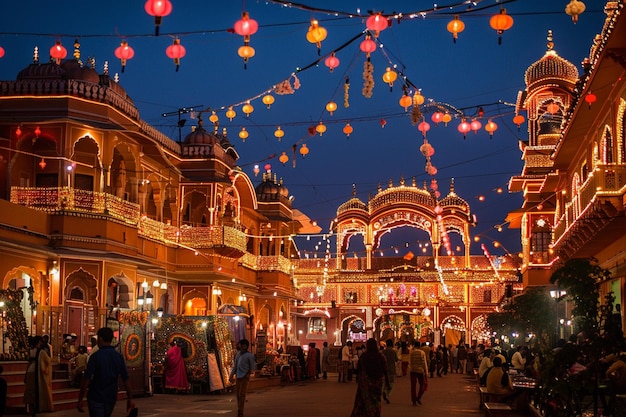 Uczestnicz w festiwalach w Jaipur, takich jak Diwali generative ai