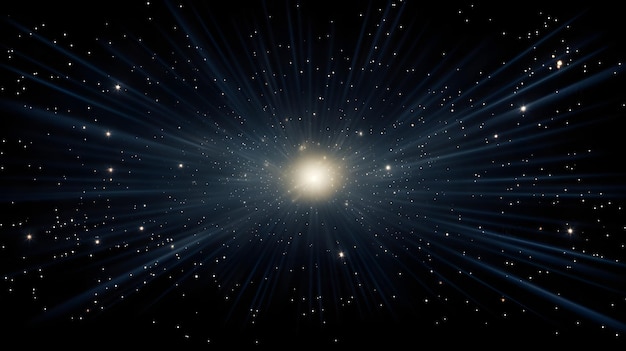 Zdjęcie uderzająca sylwetka wektorowa gwiazd z promieniami