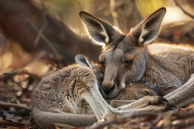 Uderzające zdjęcie przedstawiające motyl kangura generatywny ai