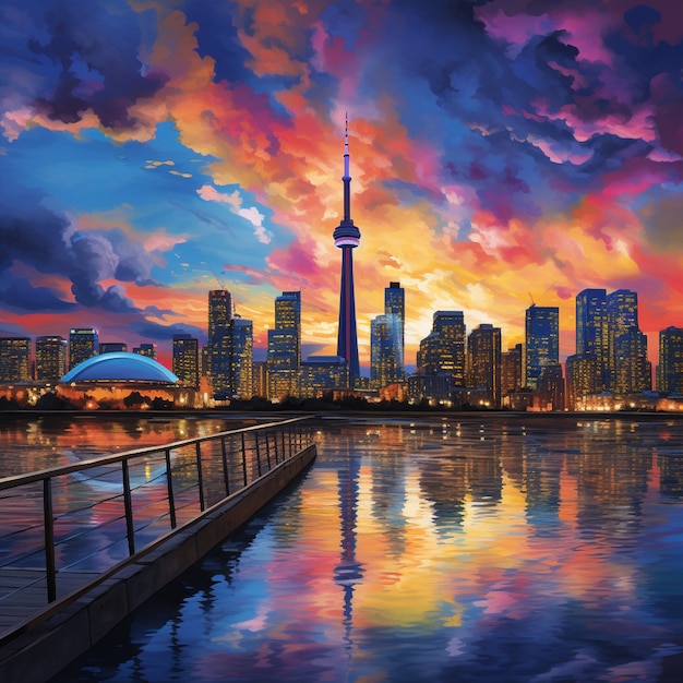 Uderzające zdjęcie przedstawiające wyjątkowe piękno Toronto w Kanadzie