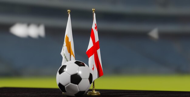 UEFA 2024 Soccer Cypr vs Gruzja Eliminacje do Mistrzostw Europy Cypr i Gruzja
