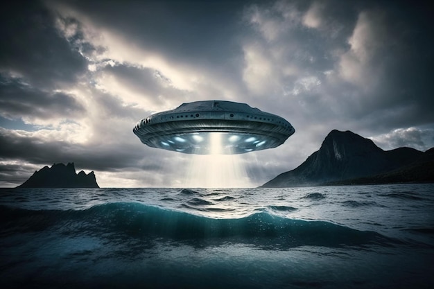 UFO kolorowy projekt ilustracji