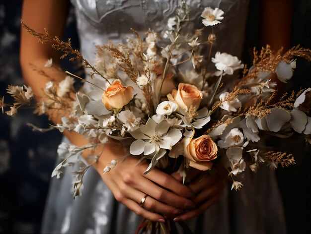 Układ kwiatów ślubnych